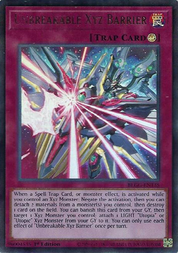 Unbreakable Xyz Barrier [BLGG-EN135] Ultra Rare | Shuffle n Cut Hobbies & Games
