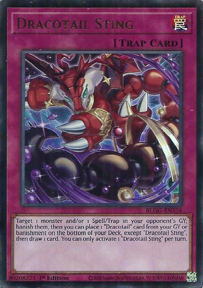 Dracotail Sting [BLGG-EN136] Ultra Rare | Shuffle n Cut Hobbies & Games