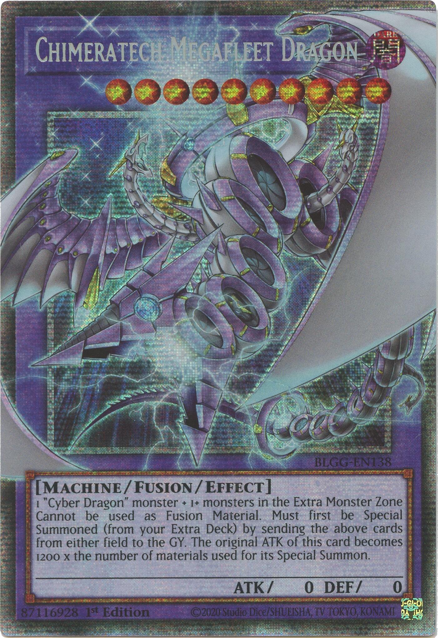 Chimeratech Megafleet Dragon (Starlight Rare) [BLGG-EN138] Starlight Rare | Shuffle n Cut Hobbies & Games