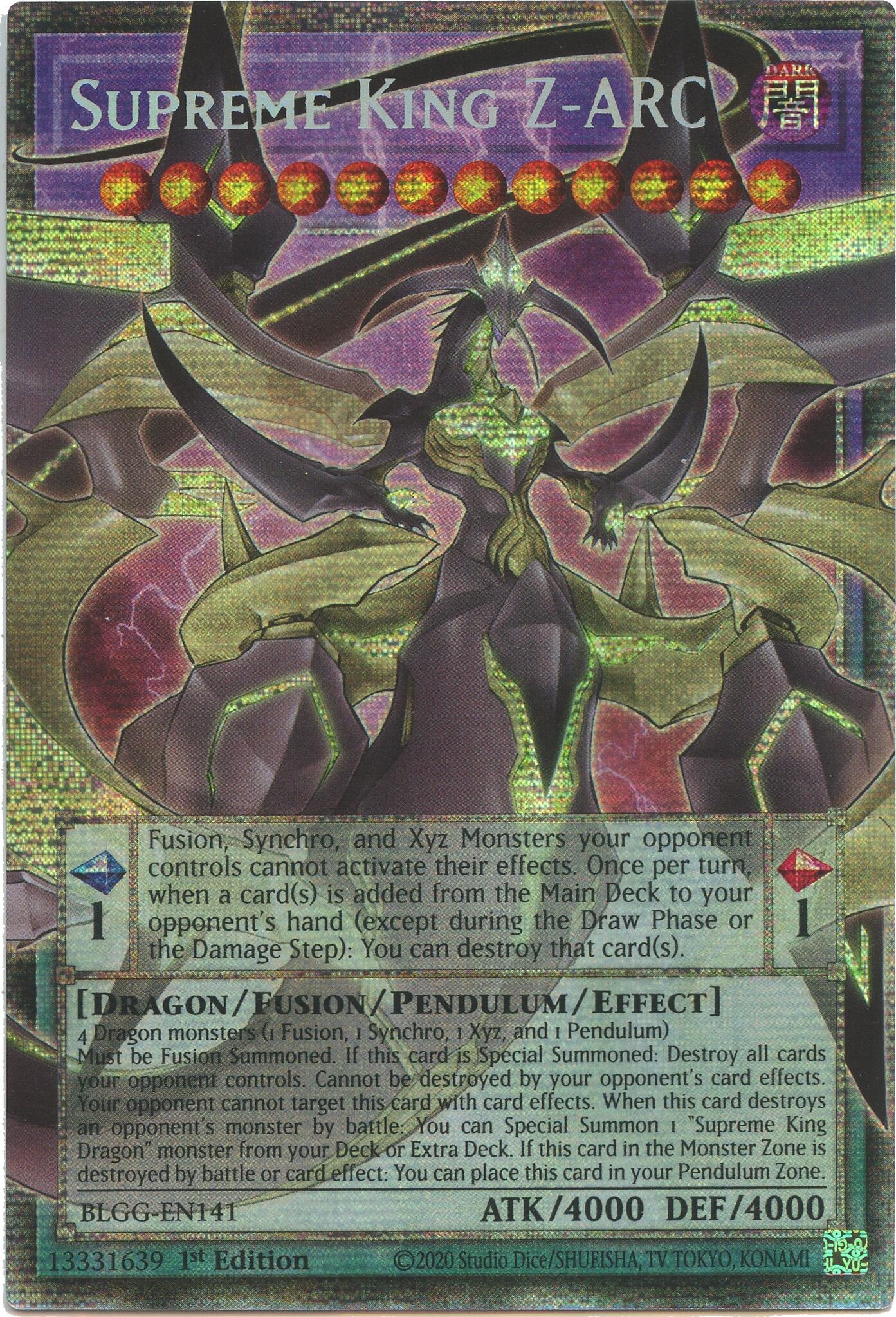 Supreme King Z-ARC (Starlight Rare) [BLGG-EN141] Starlight Rare | Shuffle n Cut Hobbies & Games