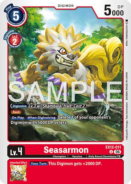 Seasarmon [EX12-011] [Digital World Shambala] | Shuffle n Cut Hobbies & Games