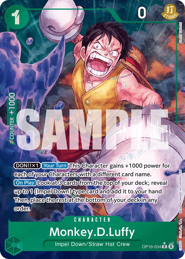 Monkey.D.Luffy (Alternate Art) [The Time of Battle] | Shuffle n Cut Hobbies & Games