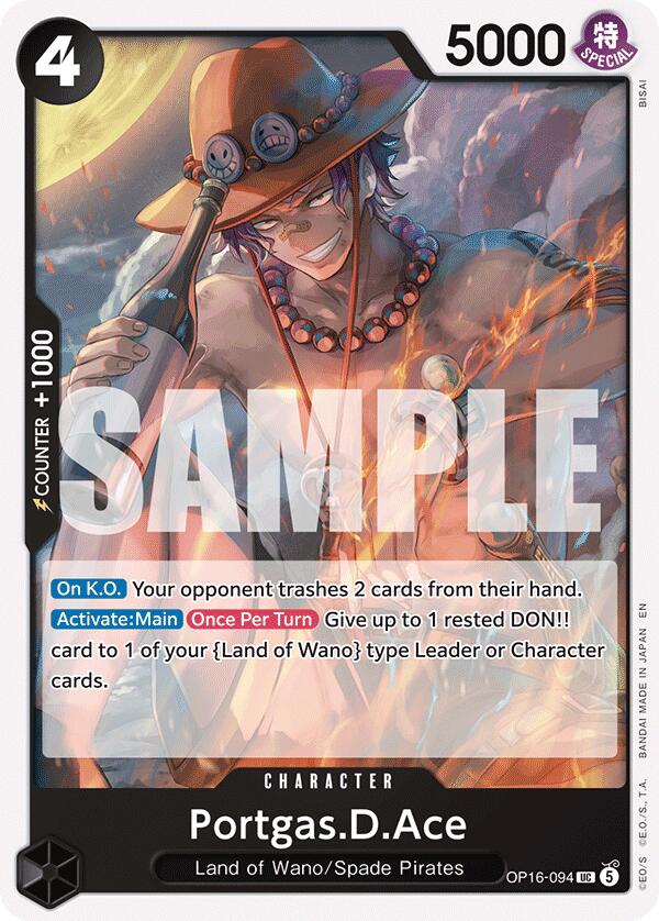 Portgas.D.Ace [The Time of Battle] | Shuffle n Cut Hobbies & Games