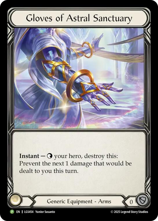 Gloves Of Astral Sanctuary [LGS454] (Promo)  Cold Foil | Shuffle n Cut Hobbies & Games
