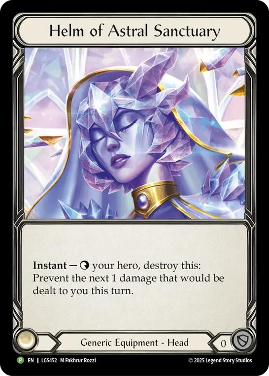 Helm Of Astral Sanctuary [LGS452] (Promo)  Cold Foil | Shuffle n Cut Hobbies & Games