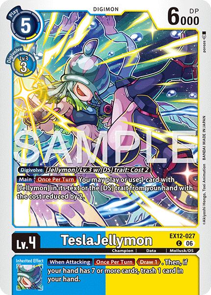 TeslaJellymon [EX12-027] [Digital World Shambala] | Shuffle n Cut Hobbies & Games