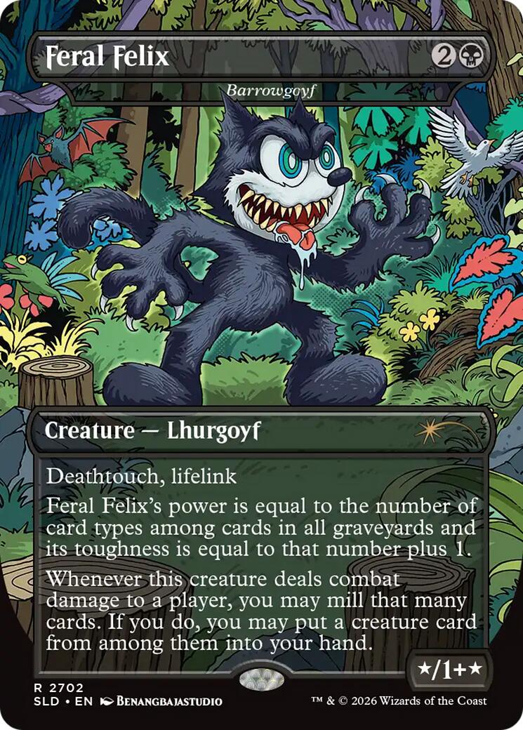 Feral Felix - Barrowgoyf [Secret Lair Drop Series] | Shuffle n Cut Hobbies & Games