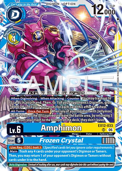 Amphimon // Frozen Crystal [EX12-033] (Altermate Art) [Digital World Shambala] | Shuffle n Cut Hobbies & Games
