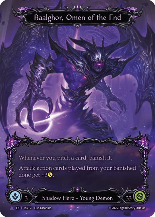 Baalghor, Omen of the End (Marvel) [IAR159-MV] (Omens of the Third Age)  Cold Foil | Shuffle n Cut Hobbies & Games