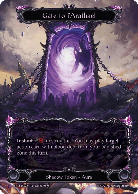 Gate to i'Arathael (Marvel) [IAR222-MV] (Omens of the Third Age)  Cold Foil | Shuffle n Cut Hobbies & Games