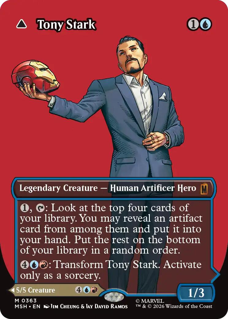 Tony Stark (Borderless) (0363) [Marvel Super Heroes] | Shuffle n Cut Hobbies & Games