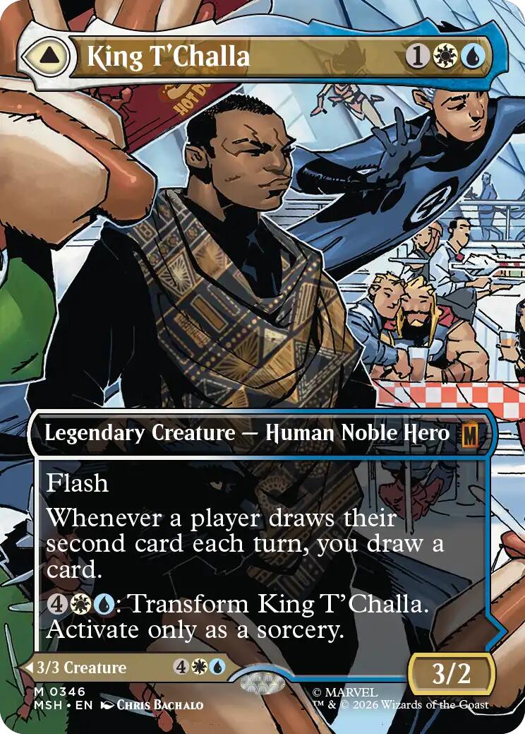 King T'Challa (Borderless) (0346) [Marvel Super Heroes] | Shuffle n Cut Hobbies & Games