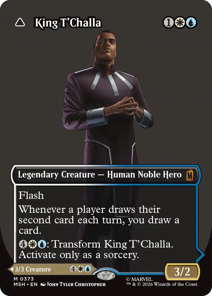 King T'Challa (Borderless) (0373) [Marvel Super Heroes] | Shuffle n Cut Hobbies & Games