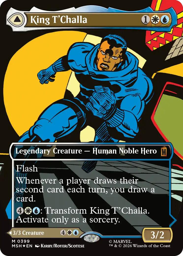King T'Challa (Borderless) (0399) [Marvel Super Heroes] | Shuffle n Cut Hobbies & Games