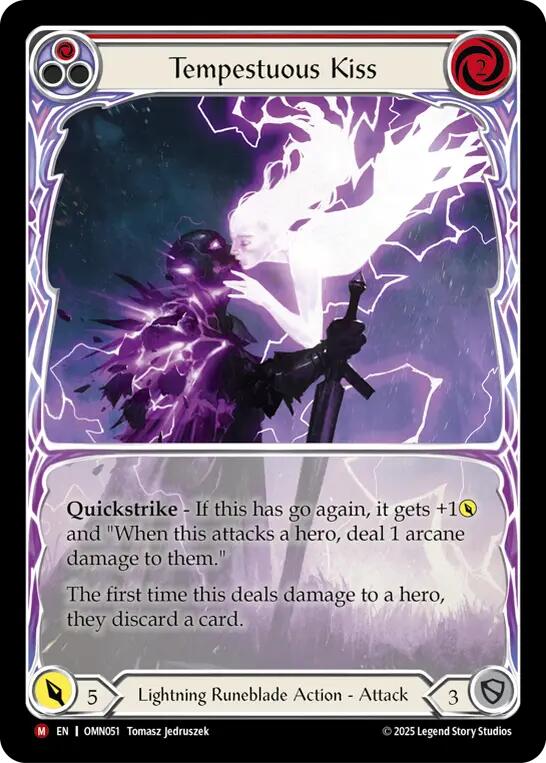 Tempestuous Kiss (Extended Art) [OMN051] (Omens of the Third Age)  Cold Foil | Shuffle n Cut Hobbies & Games