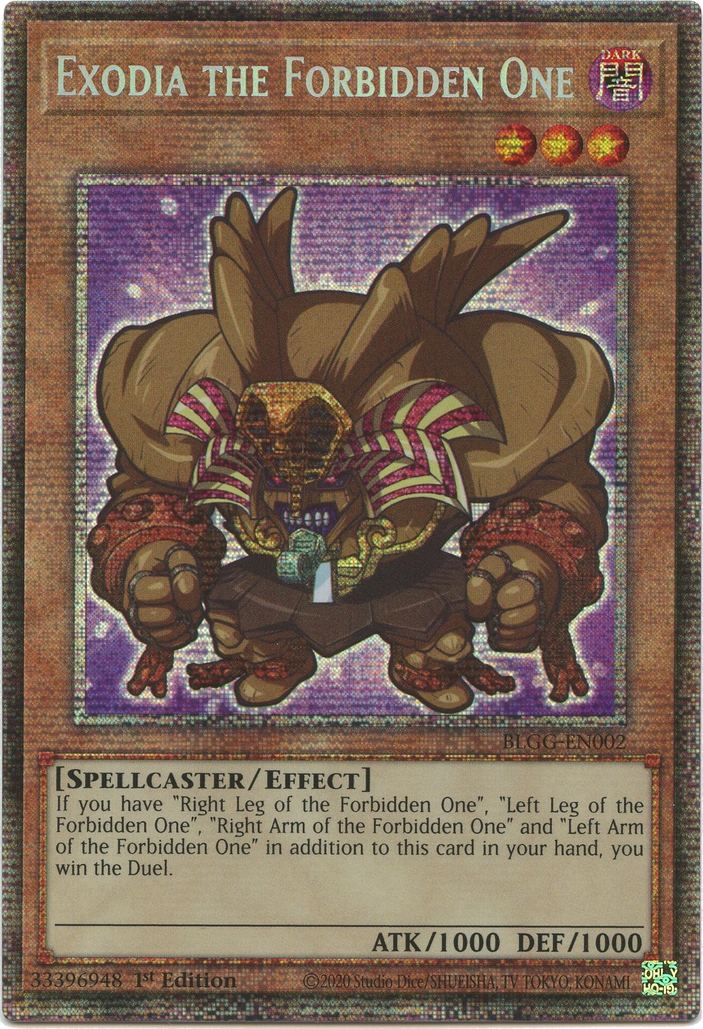 Exodia the Forbidden One (Starlight Rare) [BLGG-EN002] Starlight Rare | Shuffle n Cut Hobbies & Games