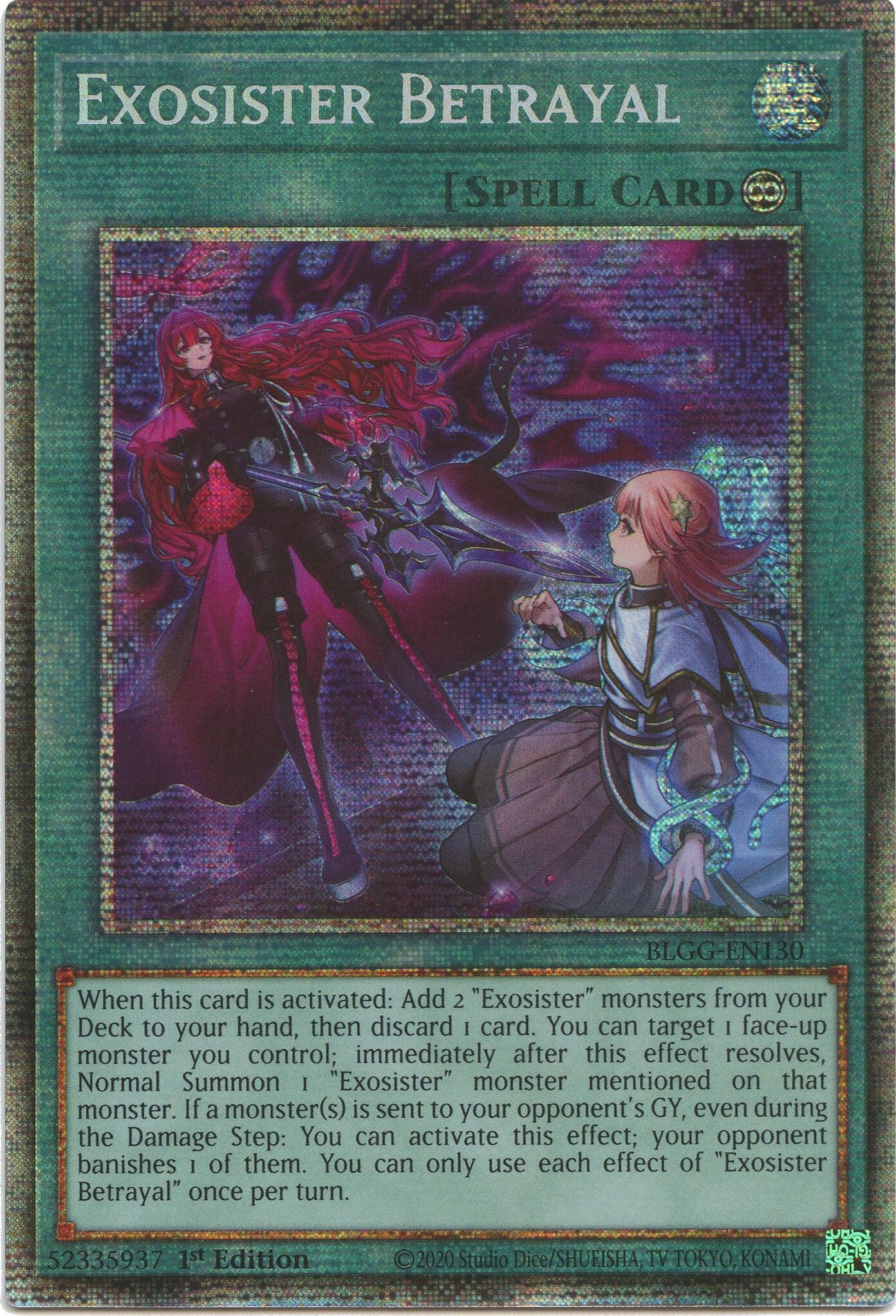 Exosister Betrayal (Starlight Rare) [BLGG-EN130] Starlight Rare | Shuffle n Cut Hobbies & Games