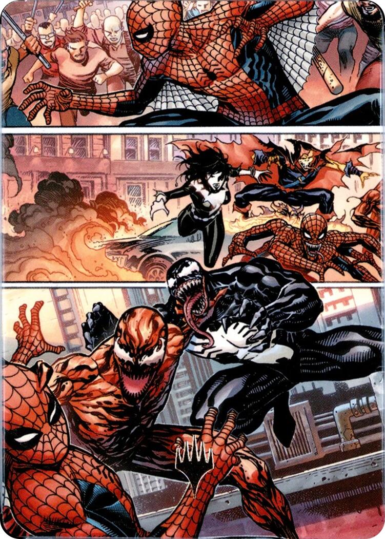 Maximum Carnage Art Card (Gold-Stamped Planeswalker Symbol) [Marvel's Spider-Man Art Series] | Shuffle n Cut Hobbies & Games