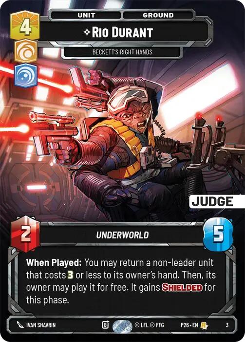 Rio Durant - Beckett's Right Hands (3) (3) [Judge Promos] | Shuffle n Cut Hobbies & Games