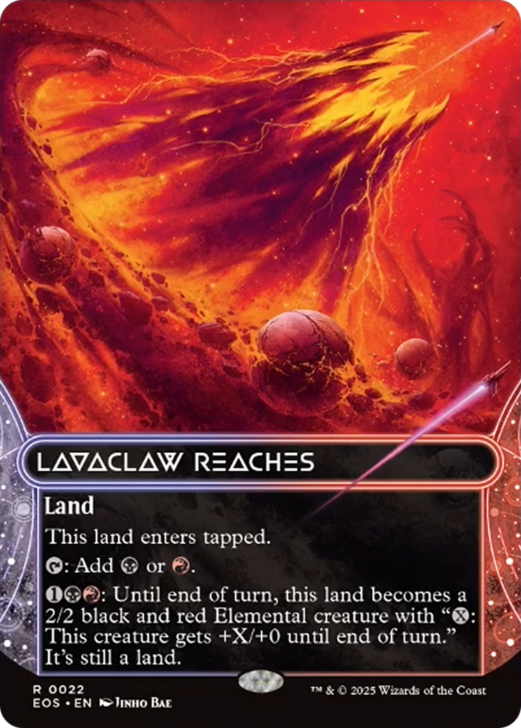 Lavaclaw Reaches (0022) (Borderless) [Edge of Eternities: Stellar Sights] | Shuffle n Cut Hobbies & Games