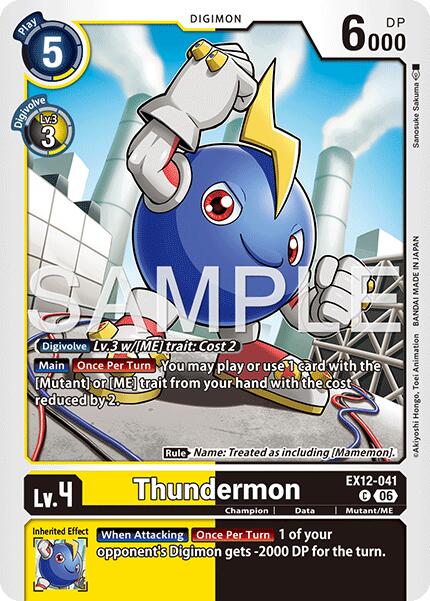 Thundermon [EX12-041] [Digital World Shambala] | Shuffle n Cut Hobbies & Games