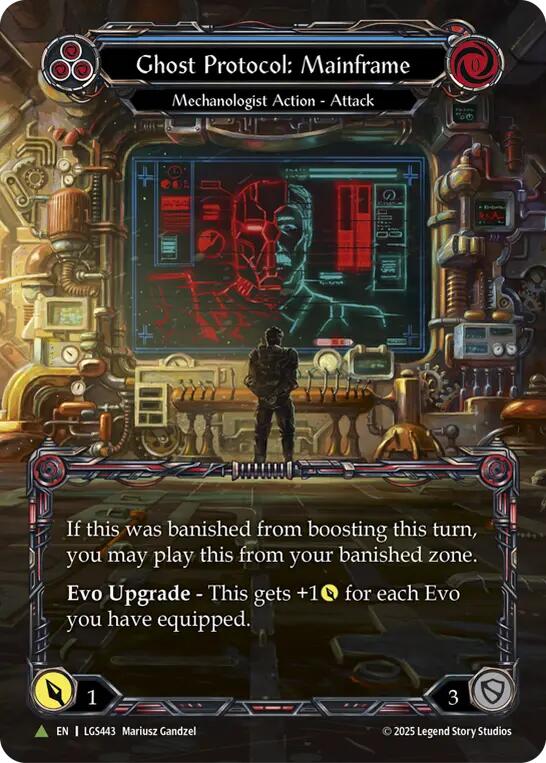 Ghost Protocol: Mainframe (Marvel) [LGS443] (Promo)  Cold Foil | Shuffle n Cut Hobbies & Games