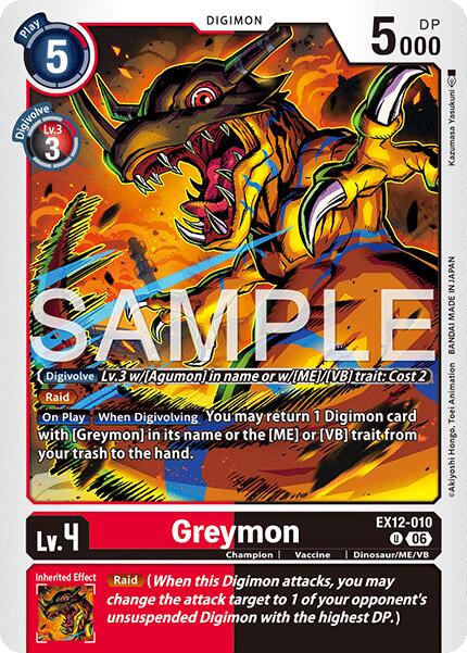 Greymon [EX12-010] [Digital World Shambala] | Shuffle n Cut Hobbies & Games