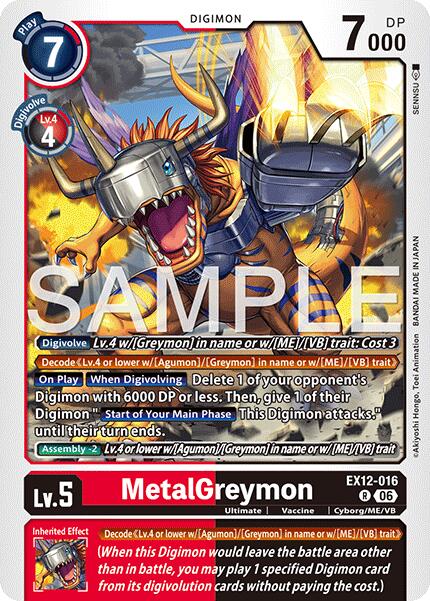 MetalGreymon [EX12-016] [Digital World Shambala] | Shuffle n Cut Hobbies & Games