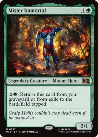 Mister Immortal [Marvel Super Heroes Commander] | Shuffle n Cut Hobbies & Games