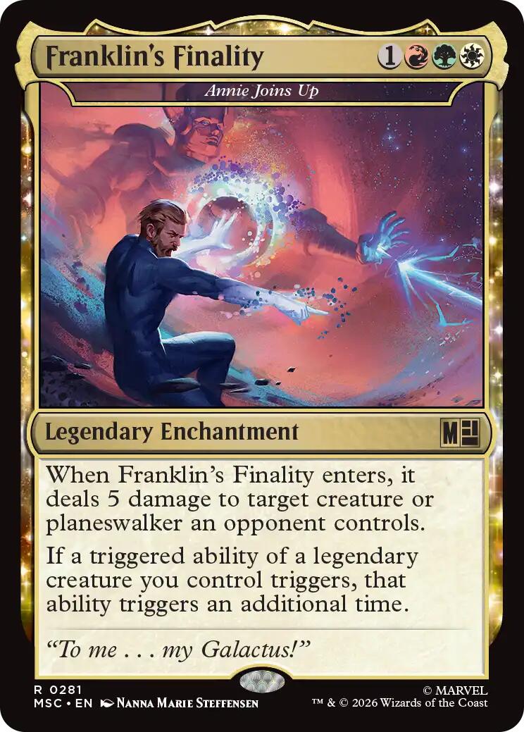 Franklin's Finality - Annie Joins Up (Surge Foil) [Marvel Super Heroes Commander] | Shuffle n Cut Hobbies & Games