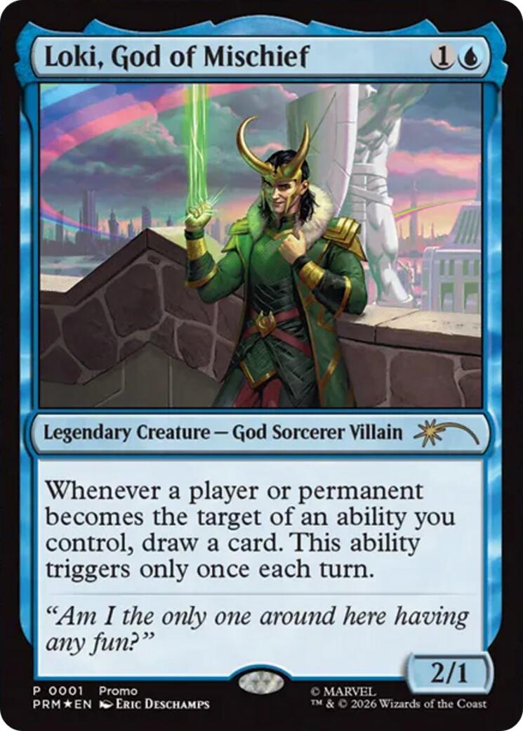 Loki, God of Mischief [Media Promos] | Shuffle n Cut Hobbies & Games