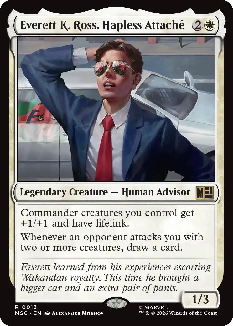 Everett K. Ross, Hapless Attache (Surge Foil) [Marvel Super Heroes Commander] | Shuffle n Cut Hobbies & Games