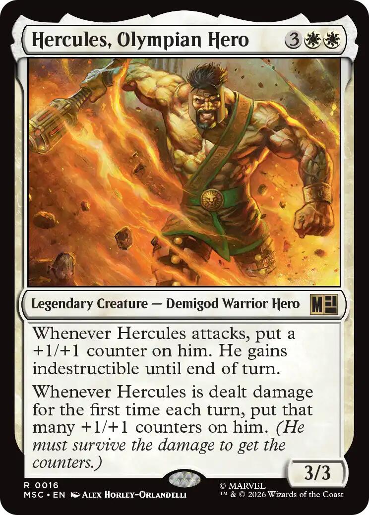 Hercules, Olympian Hero (Surge Foil) [Marvel Super Heroes Commander] | Shuffle n Cut Hobbies & Games