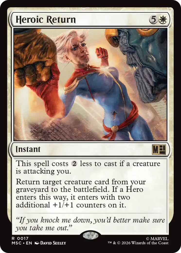 Heroic Return (Surge Foil) [Marvel Super Heroes Commander] | Shuffle n Cut Hobbies & Games