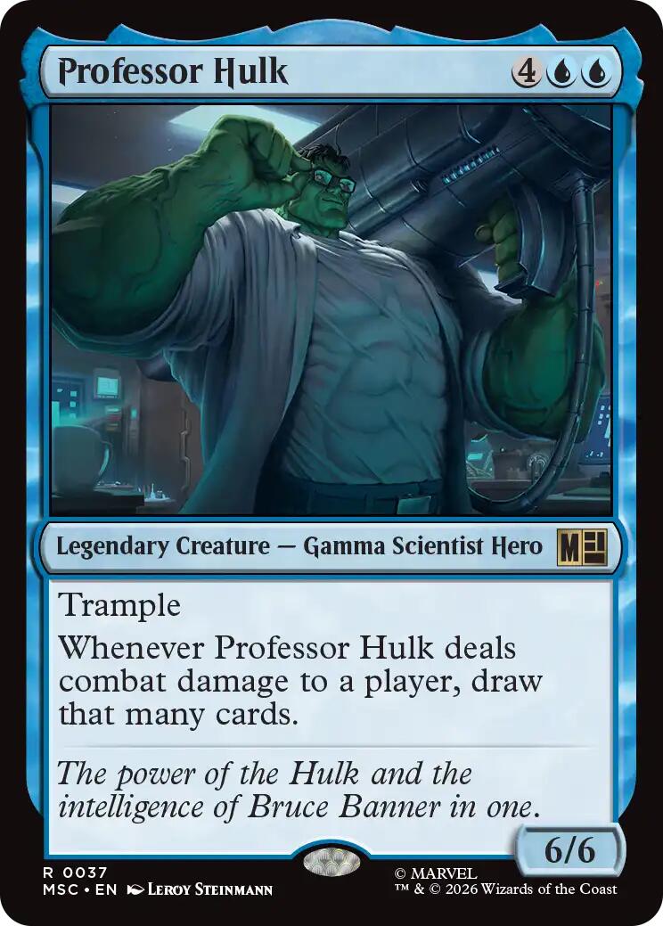 Professor Hulk (Surge Foil) [Marvel Super Heroes Commander] | Shuffle n Cut Hobbies & Games