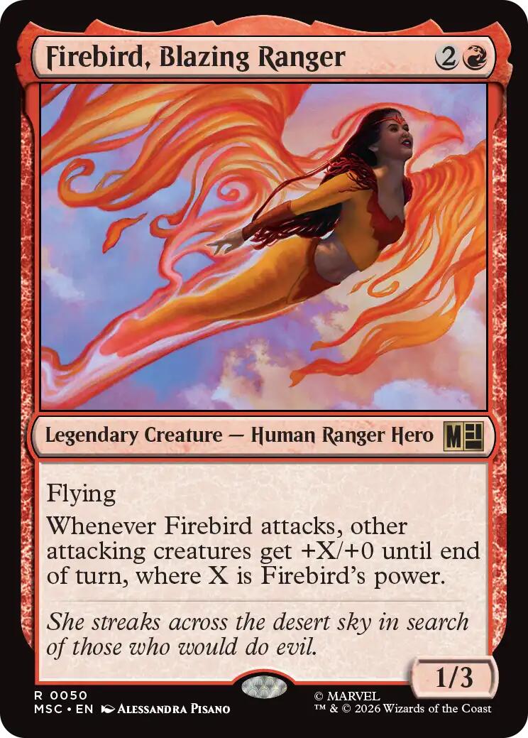 Firebird, Blazing Ranger (Surge Foil) [Marvel Super Heroes Commander] | Shuffle n Cut Hobbies & Games