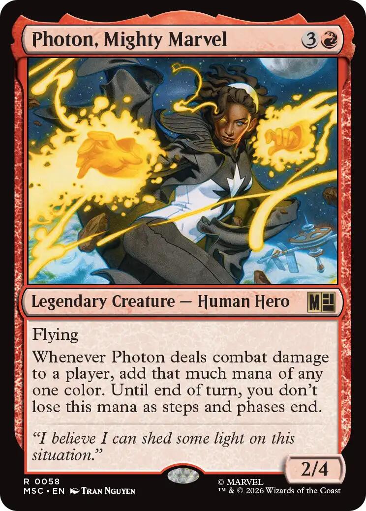 Photon, Mighty Marvel (Surge Foil) [Marvel Super Heroes Commander] | Shuffle n Cut Hobbies & Games