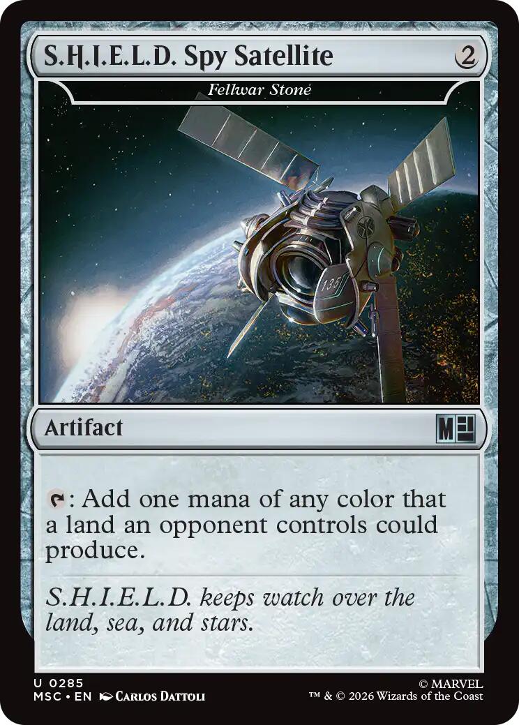 S.H.I.E.L.D. Spy Satellite - Fellwar Stone (Surge Foil) [Marvel Super Heroes Commander] | Shuffle n Cut Hobbies & Games