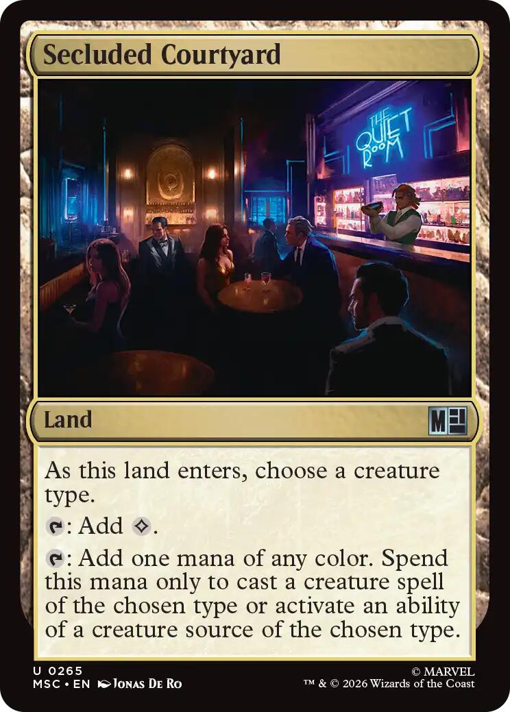 Secluded Courtyard (Surge Foil) [Marvel Super Heroes Commander] | Shuffle n Cut Hobbies & Games