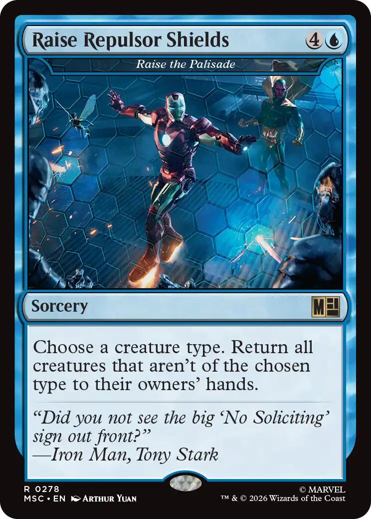 Raise Repulsor Shields - Raise the Palisade (Surge Foil) [Marvel Super Heroes Commander] | Shuffle n Cut Hobbies & Games