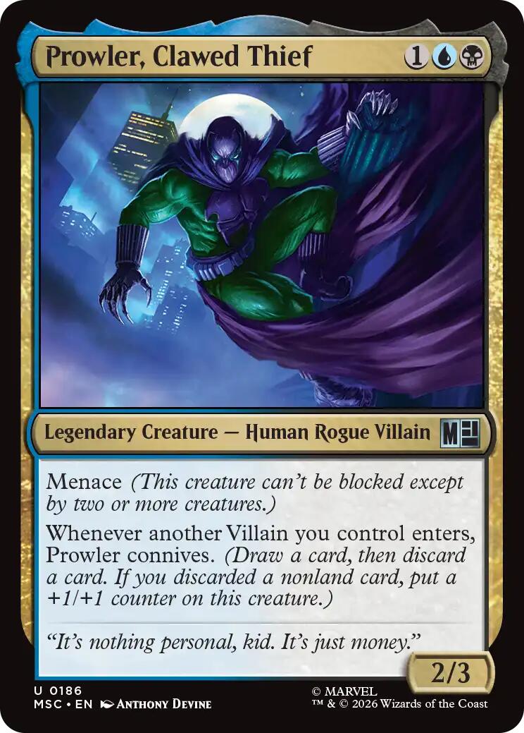 Prowler, Clawed Thief [Marvel Super Heroes Commander] | Shuffle n Cut Hobbies & Games