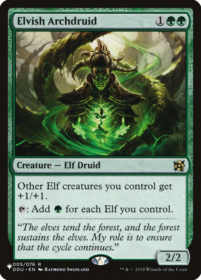 Elvish Archdruid [The List] | Shuffle n Cut Hobbies & Games