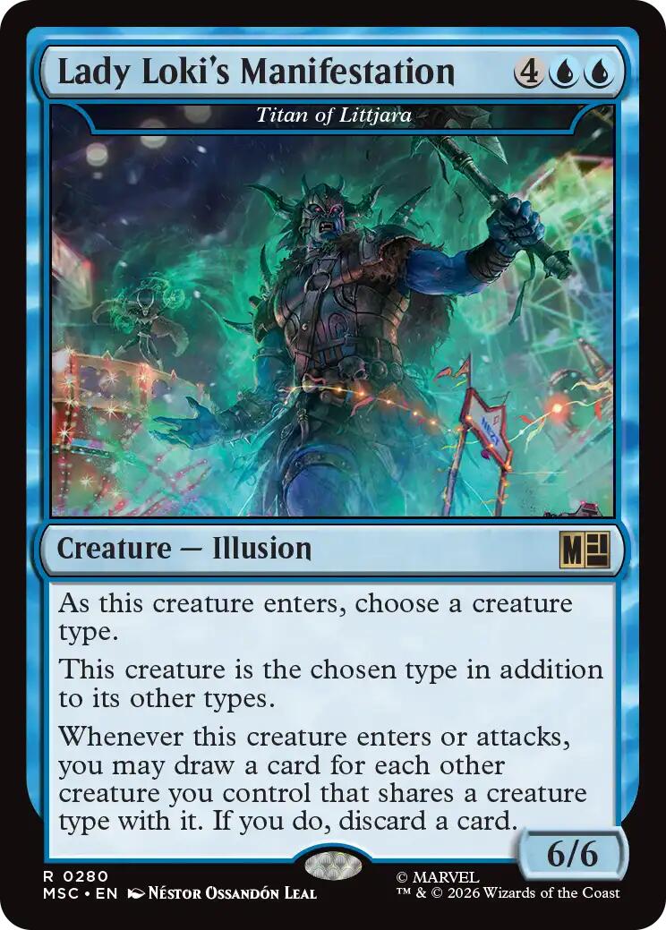 Lady Loki's Manifestation - Titan of Littjara (Surge Foil) [Marvel Super Heroes Commander] | Shuffle n Cut Hobbies & Games