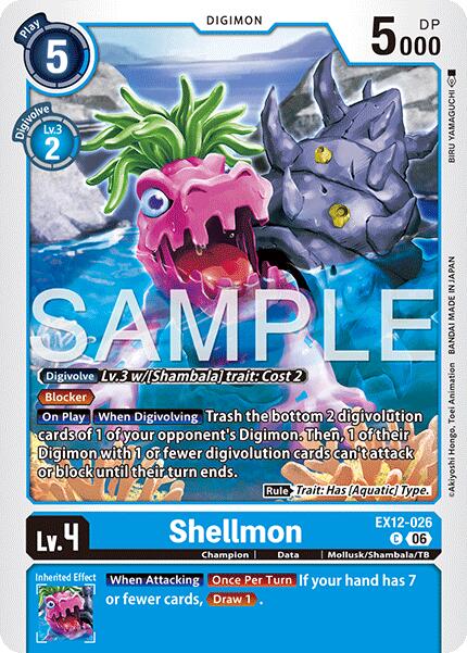 Shellmon [EX12-026] [Digital World Shambala] | Shuffle n Cut Hobbies & Games