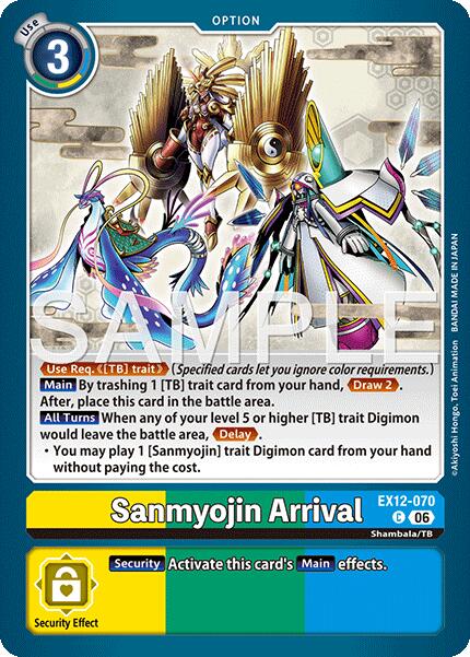 Sanmyojin Arrival [EX12-070] [Digital World Shambala] | Shuffle n Cut Hobbies & Games