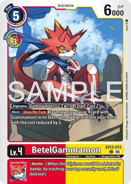 BetelGammamon [EX12-013] [Digital World Shambala] | Shuffle n Cut Hobbies & Games