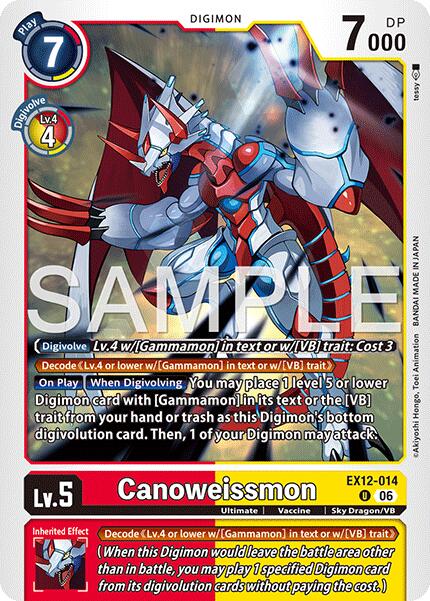 Canoweissmon [EX12-014] [Digital World Shambala] | Shuffle n Cut Hobbies & Games
