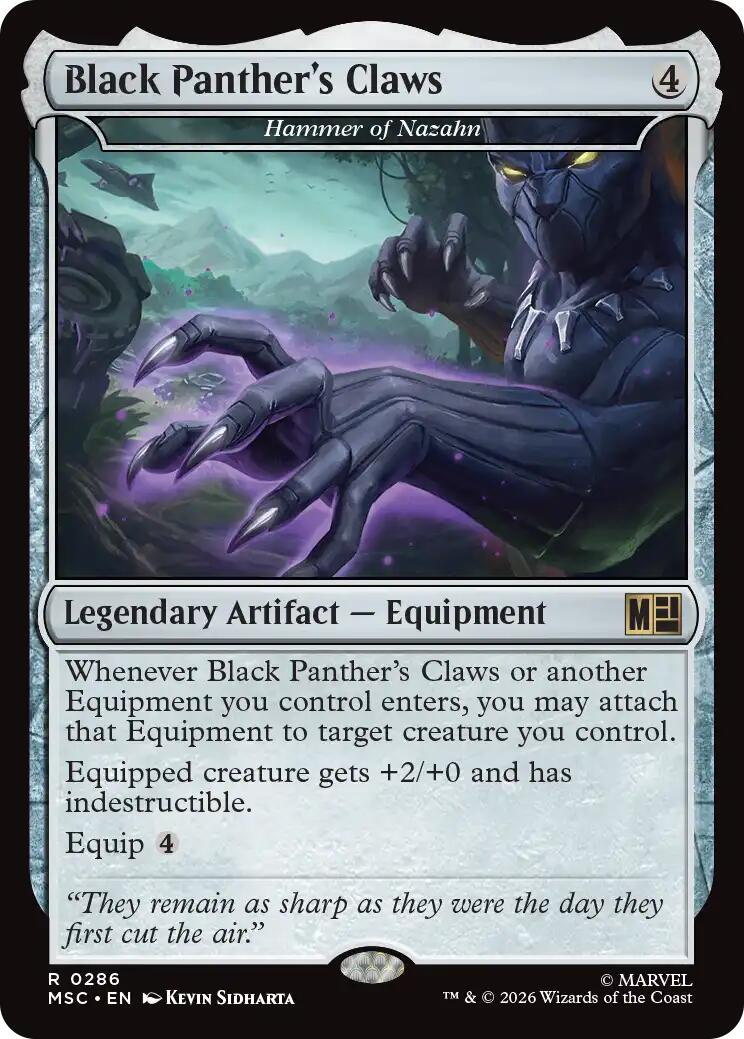 Black Panther's Claws - Hammer of Nazahn [Marvel Super Heroes Commander] | Shuffle n Cut Hobbies & Games