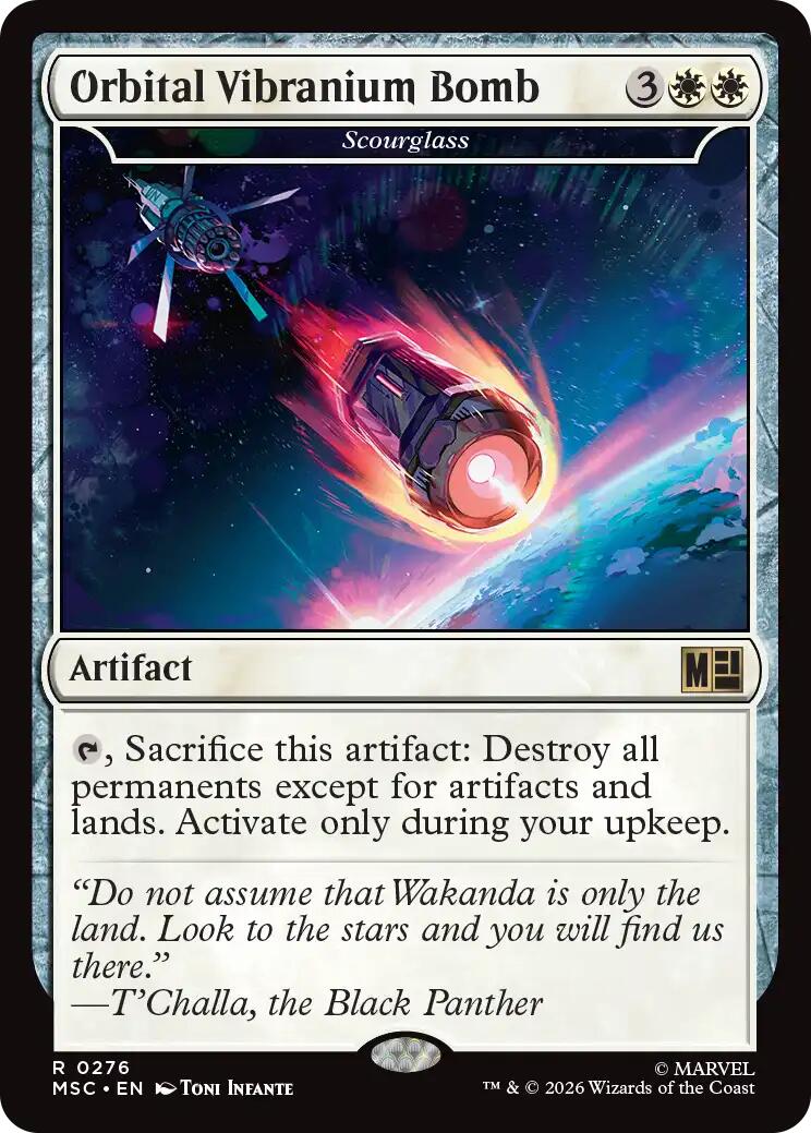 Orbital Vibranium Bomb - Scourglass (Surge Foil) [Marvel Super Heroes Commander] | Shuffle n Cut Hobbies & Games