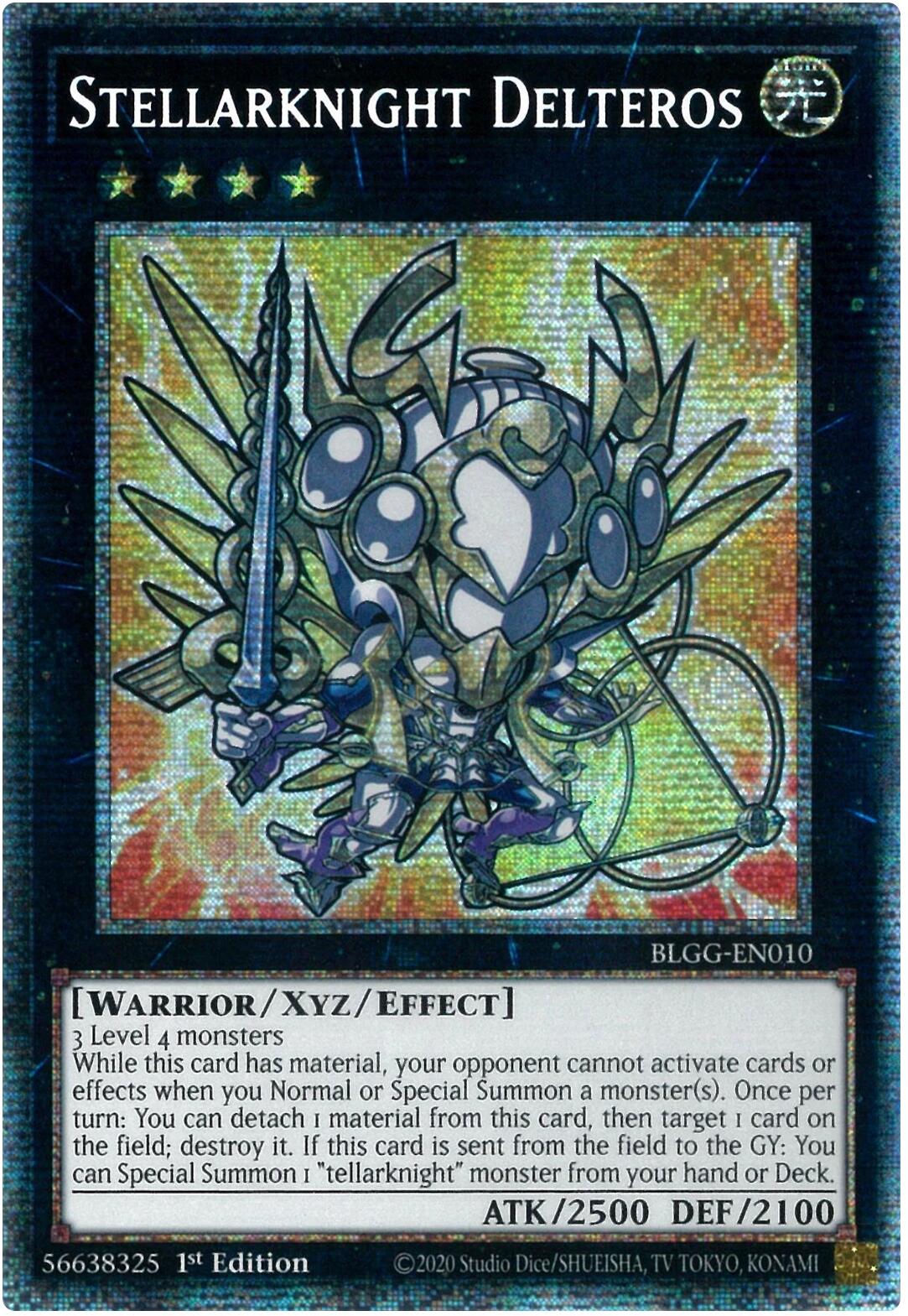 Stellarknight Delteros (Starlight Rare) [BLGG-EN010] Starlight Rare | Shuffle n Cut Hobbies & Games